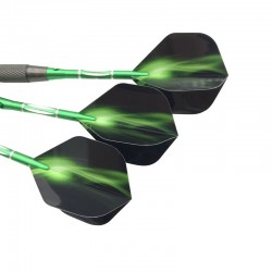 Professionele groene darts - stalen tips - aluminium - 3 stuksPuzzels & spellen