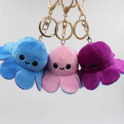 Omkeerbare octopus - sleutelhangerSleutelhangers