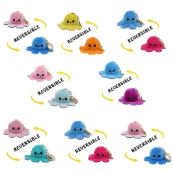 Omkeerbare octopus - sleutelhangerSleutelhangers