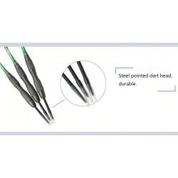 Professionele groene darts - stalen tips - aluminium - 3 stuksPuzzels & spellen
