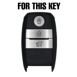 Silicone key case cover - 3 buttons - Kia - Rio - Ceed - Soul - Sportage - Sorento - Carens - PicantoKeys