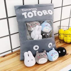 Totoro kussen met zachte kleine knuffels aan de binnenkant - 8 stuksKnuffels