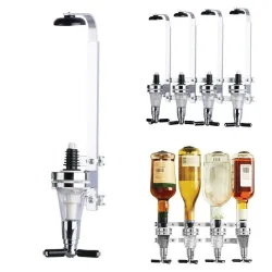 Wandgemonteerde wijn / bier / wodka dispenser - 4 flessen rij - 25ml - 30ml - 45mlBar producten