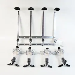 Wandgemonteerde wijn / bier / wodka dispenser - 4 flessen rij - 25ml - 30ml - 45mlBar producten