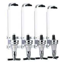 Wandgemonteerde wijn / bier / wodka dispenser - 4 flessen rij - 25ml - 30ml - 45mlBar producten