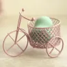 Vintage driewieler - ijzeren fiets met mand - opbergdoos - woondecoratieDecoratie