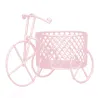 Vintage driewieler - ijzeren fiets met mand - opbergdoos - woondecoratieDecoratie