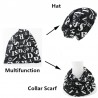 Multifunctional beanie - scarf - design with letters - unisexHats & Caps