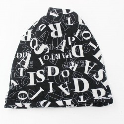 Multifunctional beanie - scarf - design with letters - unisexHats & Caps