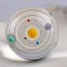 Kristallen bol van het zonnestelsel - een model van miniatuurplaneten - een glazen bol - 80 mmDecoratie
