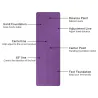 Yoga mat with position lines - gym - pilates - fitness - non-slip sport matEquipment