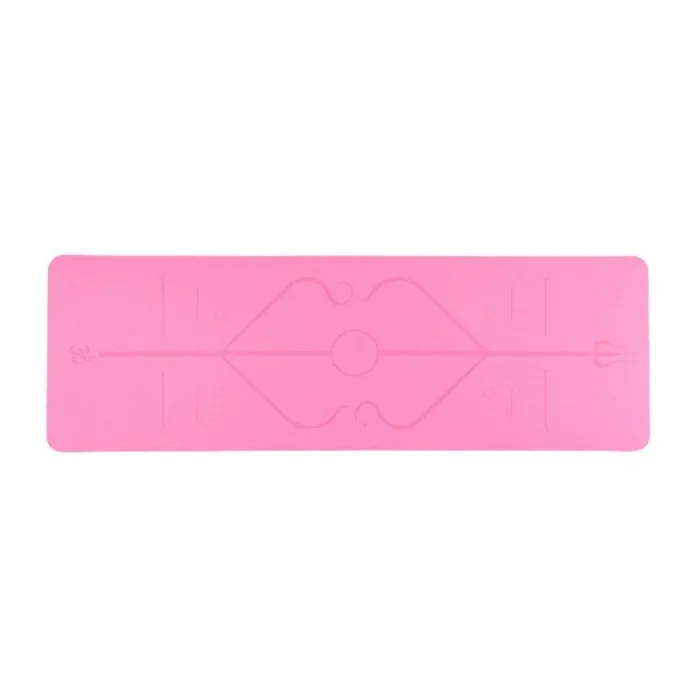Yoga mat with position lines - gym - pilates - fitness - non-slip sport matEquipment