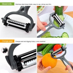 Multifunctional vegetable / fruit peeler - grater - slicer - 360 degree rotatableKitchen