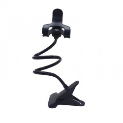 Flexible phone holder - adjustable - with clipHolders