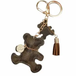 Leren beer sleutelhanger - met kwastjesSleutelhangers