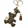 Leren beer sleutelhanger - met kwastjesSleutelhangers
