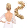 Elastische scrunchie - krullend synthetisch haar - knot - paardenstaart - haarverlengingPruiken