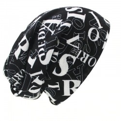 Multifunctional beanie - scarf - design with letters - unisexHats & Caps