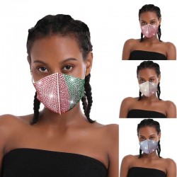 Face / mouth protective mask - reusable - dustproof - colorful rhinestonesMouth masks