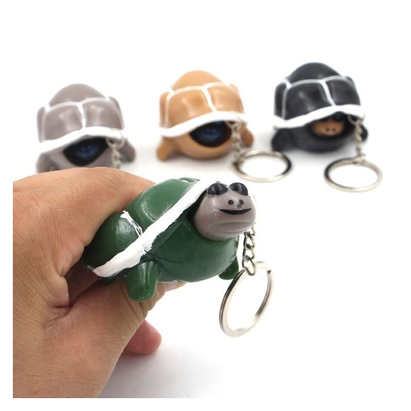 Squeezy turtle - plastic - keychainKeyrings