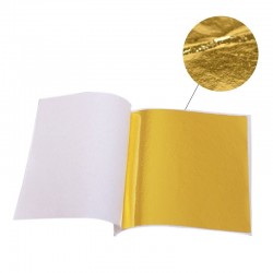 8 - 14 cm - foil paper sheets - gold - silver - home - art craft - decoration - 100 piecesDecoration
