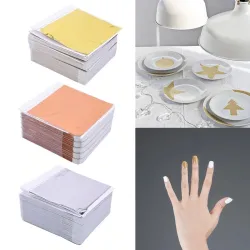 8-14 cm - folie vellen papier - goud - zilver - huis - ambachtelijke - decoratie - 100 stuksDecoratie