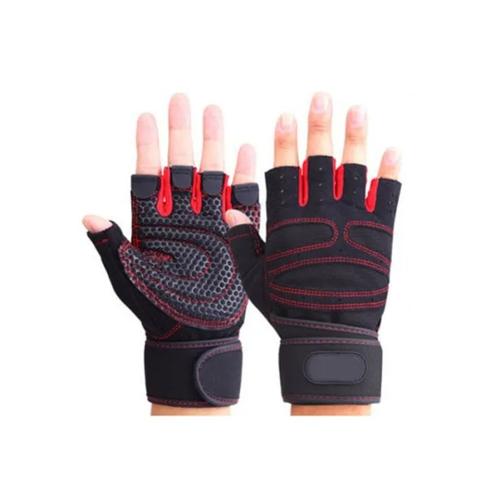Gymhandschoenen met halve vingers - Gewichtheffen - Opleiding - FitnessFitness
