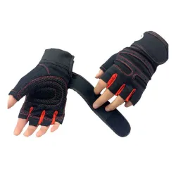 Gymhandschoenen met halve vingers - Gewichtheffen - Opleiding - FitnessFitness