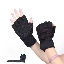 Gymhandschoenen met halve vingers - Gewichtheffen - Opleiding - FitnessFitness