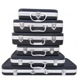 Aluminum tool box - portable suitcase - storage box - with sponge liningElectronics & Tools