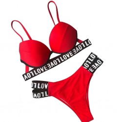 Sexy bikiniset - luipaardprint - LOVE lettersBadkleding
