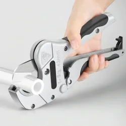 Snijder voor PVC / buizen / slangen - ratelschaar van aluminiumlegering - met veiligheidsslot - 42 mmElectronica & Gereedschap