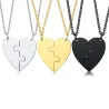 Hart hanger met ketting - custom made gegraveerde naam - 2 stuksHalskettingen