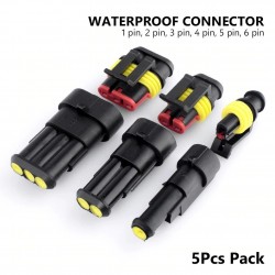 Waterdichte connectoren - elektrische draadstekkeraansluitingen - 1-6 pins - auto's - vrachtwagens - motorfietsen - 5 stuksAu...