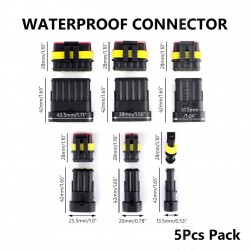 Waterdichte connectoren - elektrische draadstekkeraansluitingen - 1-6 pins - auto's - vrachtwagens - motorfietsen - 5 stuksAu...