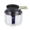 Windscherm gasfornuis - 9 platen - opvouwbaar - buiten / campingSurvival gereedschap