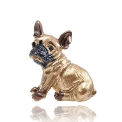 Kleine hond - vergulde brocheBroches