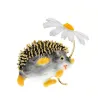 Kleine egel met een bloem - brocheBroches