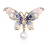 Kristallen broche - vlinder - hanger - bladerenBroches
