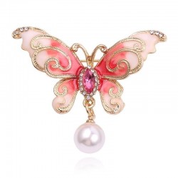 Crystal brooch - butterfly - hanger - leavesBrooches