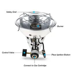 Outdoor / camping heater - detachable infrared ray warmerSurvival tools