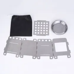 Outdoor / picnic / camping stove - foldable - with a tray - stainless steelSurvival tools