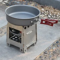 Outdoor / picnic / camping stove - foldable - with a tray - stainless steelSurvival tools