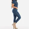 Denim jumpsuit - button up - short sleeve - slimJumpsuits