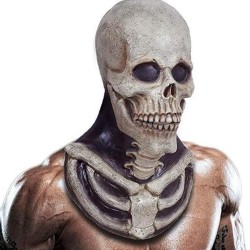 MáscaraMáscara de esqueleto espeluznante - con hueso torácico - látex - cabeza llena