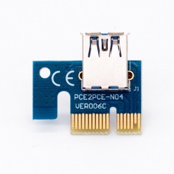 PCI-E riser card 006C - bitcoin miner - 1x naar 16x - USB 3.0Onderdelen