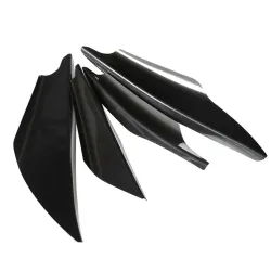 Universeel - voorbumperspoilers beschermer - zwart - 4 stuksStyling onderdelen