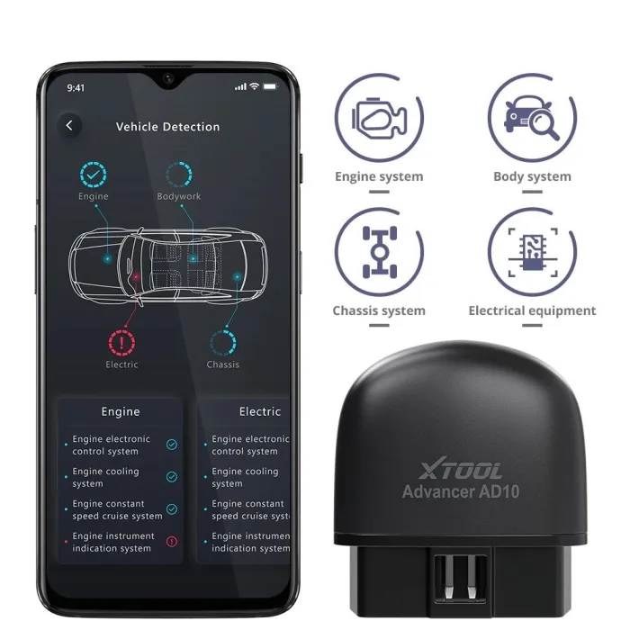 AD10 - OBD2 - ELM327 - diagnostische autoscanner - codelezer - Bluetooth - iOS - Android - head-updisplayDiagnose