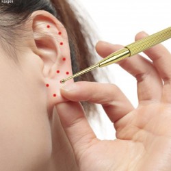 Messing oormassagesonde - professionele acupunctuurpenMassage