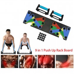 9 in 1 - push ups rek - uitklapbare plank - trainer voor buikspieren / borst / spierenEquipment